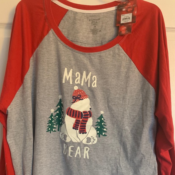 Cuddl Duds Mama Bear Pajama Top ❤️🐻 - Picture 1 of 2